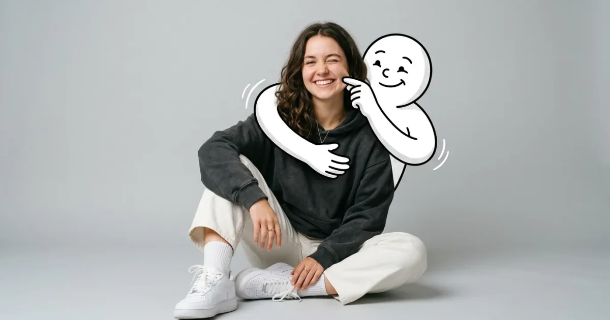 Prompt para: Retrato de Estúdio com Interação de Cartoon 2D