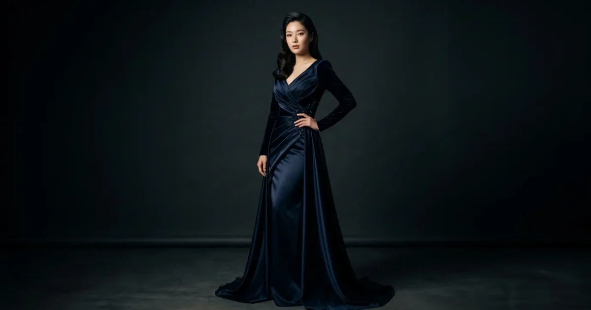 Prompt para: Fotografia Editorial de Moda de Luxo em Estúdio