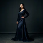 Prompt para: Fotografia Editorial de Moda de Luxo em Estúdio